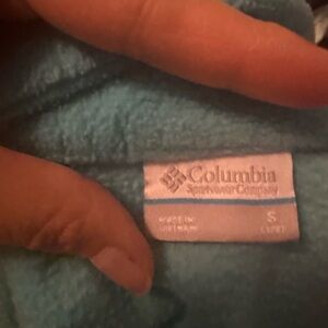 Columbia Sportswear Turquoise Fleece Jacket - Women's S